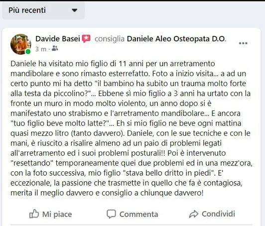 recensioni storia 6 daniele aleo osteopata